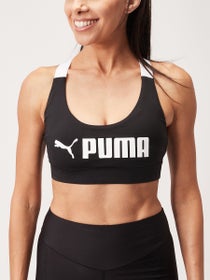 Puma Women's Mid Impact Fit Bra Puma Black