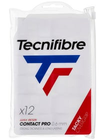 Tecnifibre ATP Pro Contact Overgrip 12 Pack  White
