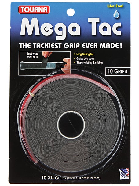 Tourna Grip Mega Tac Overgrip 10 Pack\XL103cm X 29mm