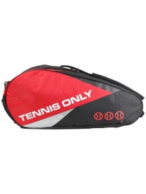 Tennis Only 6 Pack Double Strap Racquet Bag