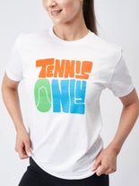 Tennis Only Unisex Hippie T-Shirt White XL