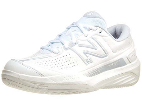 New Balance WC 696 v5 D Womens Shoe\ White/Grey 