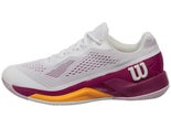 Wilson Rush Pro 4.0 Pi/Wh/Or Woms Shoe 7.5