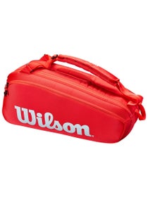 Wilson Super Tour 3 Red 6 Racquet Bag