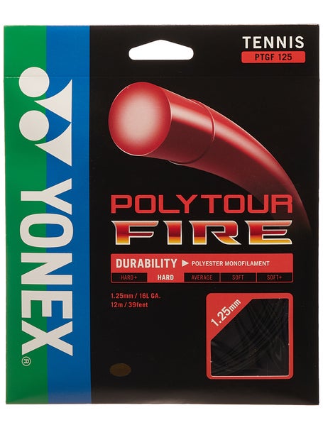 Yonex Poly Tour Fire 16L/1.25 String Set Black