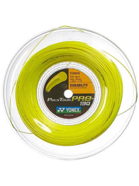 Yonex Poly Tour Pro 130 16/1.30 String Reel Yellow-200m