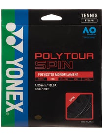 Yonex Poly Tour Spin 16L/1.25 String Set Black