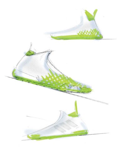adidas Laceless Shoe drawings