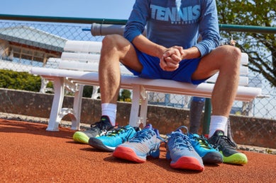 Selection of Asics tennis shoes